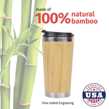 Stainless Steel & Bamboo Tumbler