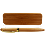 Bamboo Fountain Pen & Case (0.7mm Nib)