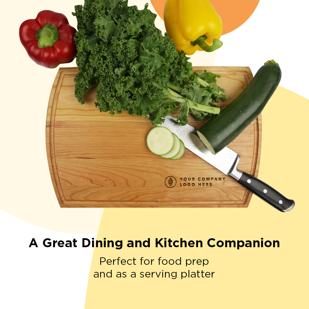 "Lower Right Logo" Customized Cutting Board
