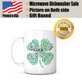 Four Leaf Clover "Good Luck" Mug