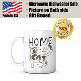 "Home Is Where My Cat Is" Mug