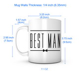 "Best Man Bow" Mug