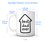 "Best Dad Ever" Arrow Mug