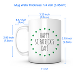 "Happy St. Patrick's Day" Clover Mug