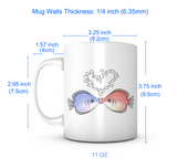 "Kissing Fish" Mug