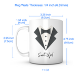 "Suit Up" Tuxedo Mug