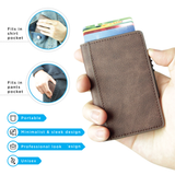 RFID Blocking Leather Wallet (3 colors)