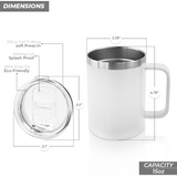 15oz Stainless Steel Travel Drinkware