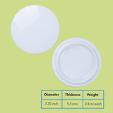 White Ceramic Mug Lid Cover (2 pieces)